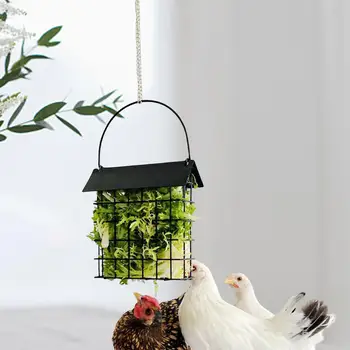 Кормушки для птиц Suet, Подвесная кормушка для домашних цыплят, металлическая игрушка для курятника для капусты