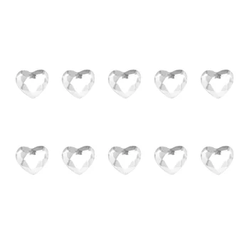 10 Шт. Драгоценные камни Гвозди Зубная дрель Решетки для зубов Стразы Набор для макияжа Белый Кристалл