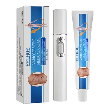 Крем от варикозного расширения вен с Veins Pen Blue Light Therapy Massage Relax Health Cream